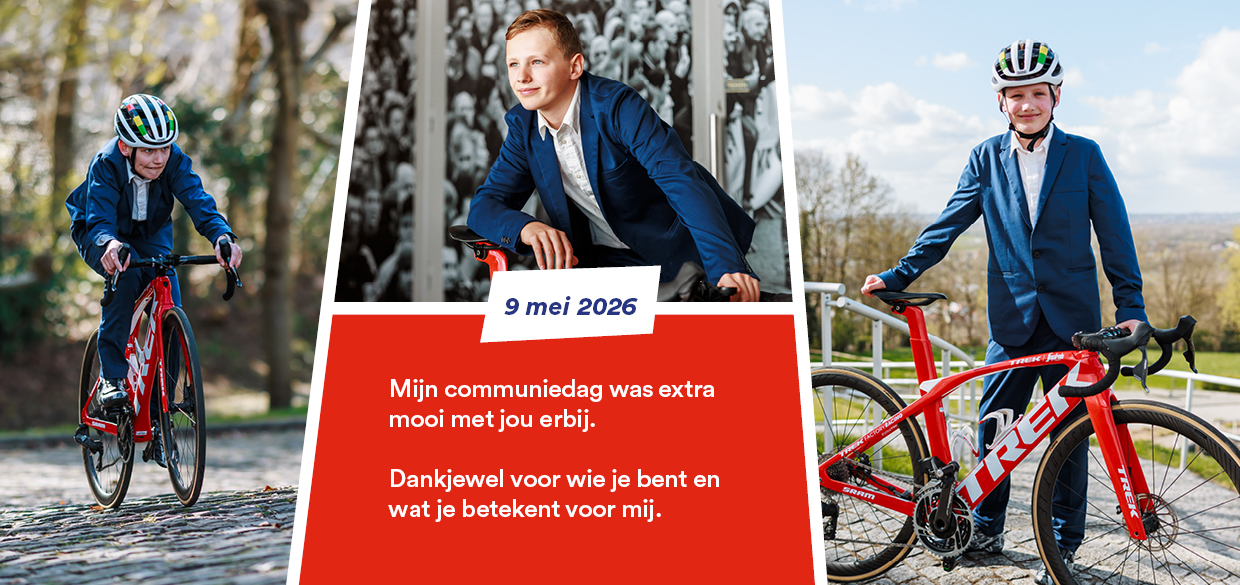 bedankkaartje communie Thibaud